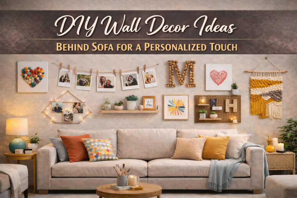 Wall Decor Ideas Behind Sofa