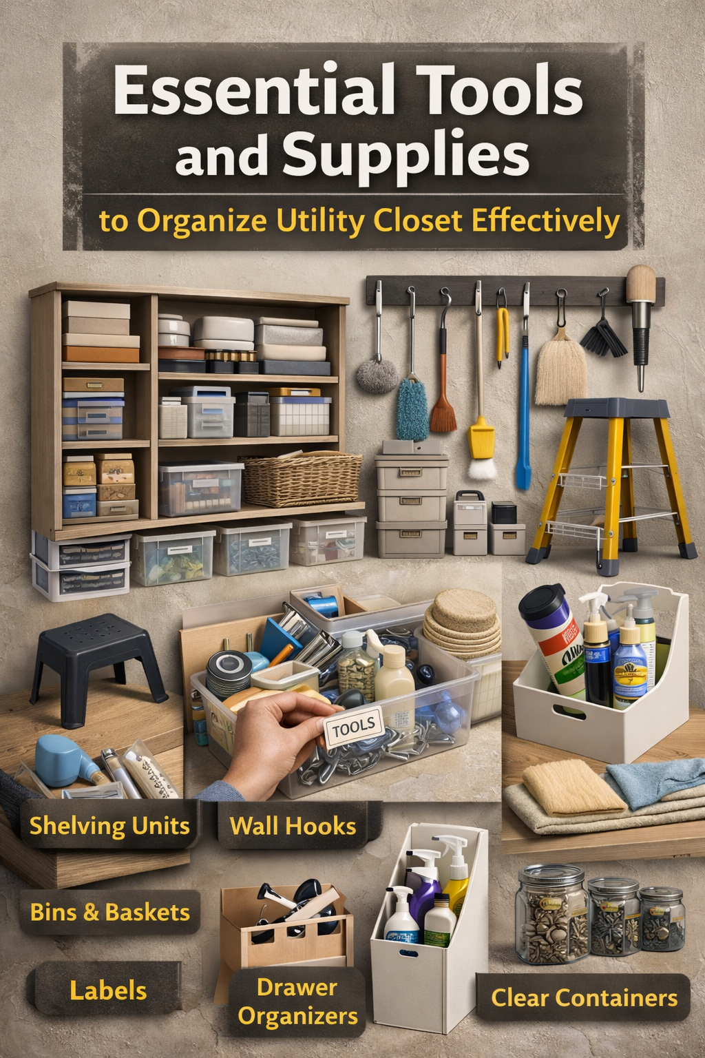 How to Organize Utility Closet | Indoor Habbit