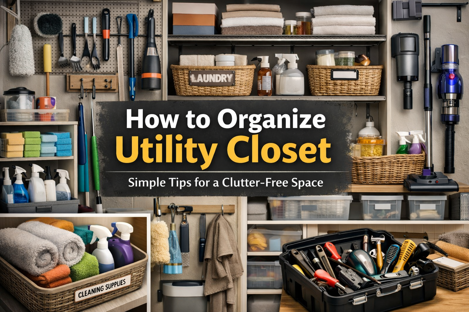 How to Organize Utility Closet | Indoor Habbit