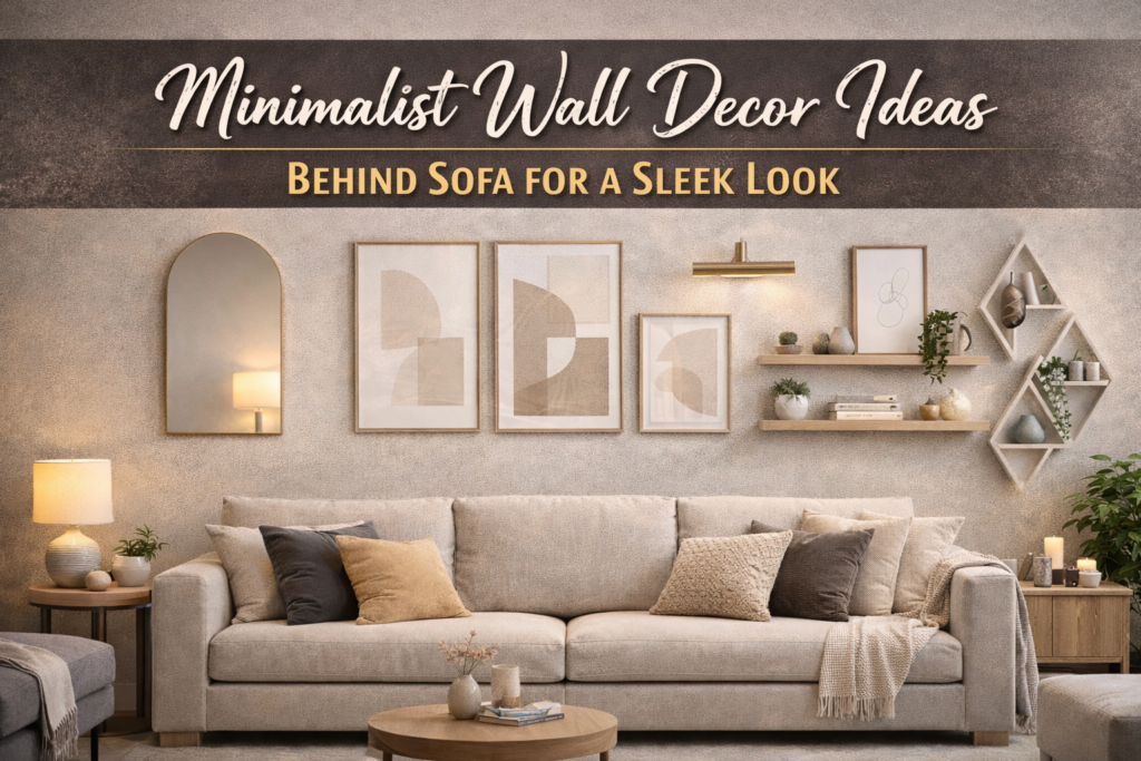 Wall Decor Ideas Behind Sofa