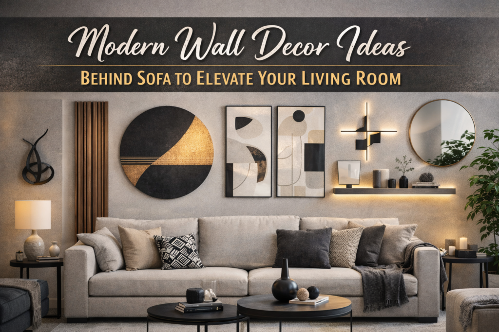 Wall Decor Ideas Behind Sofa