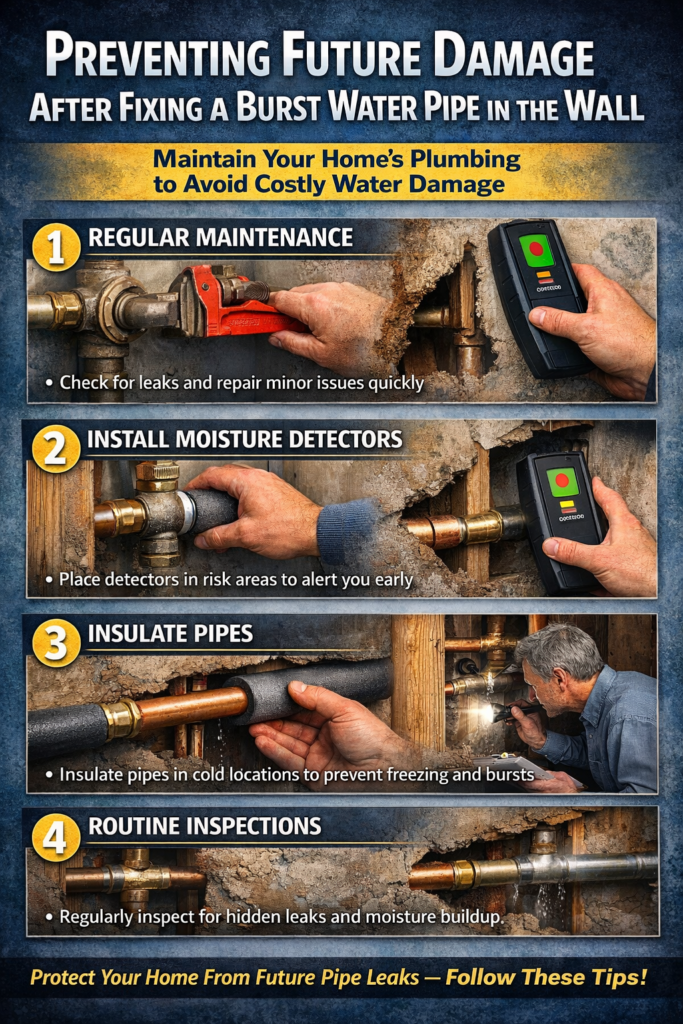 How to Fix a Burst Water Pipe in the Wall