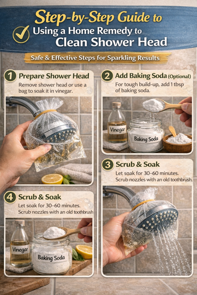 Home Remedy to Clean Shower Head