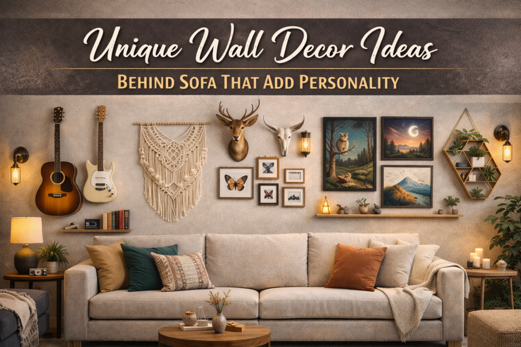 Wall Decor Ideas Behind Sofa