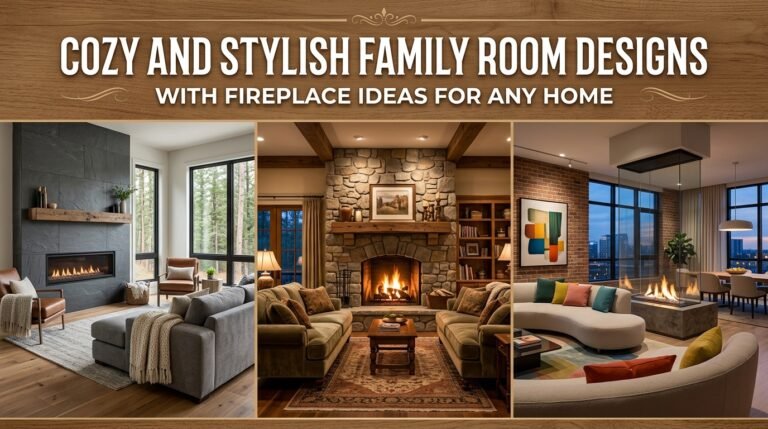 Family Room Designs with Fireplace