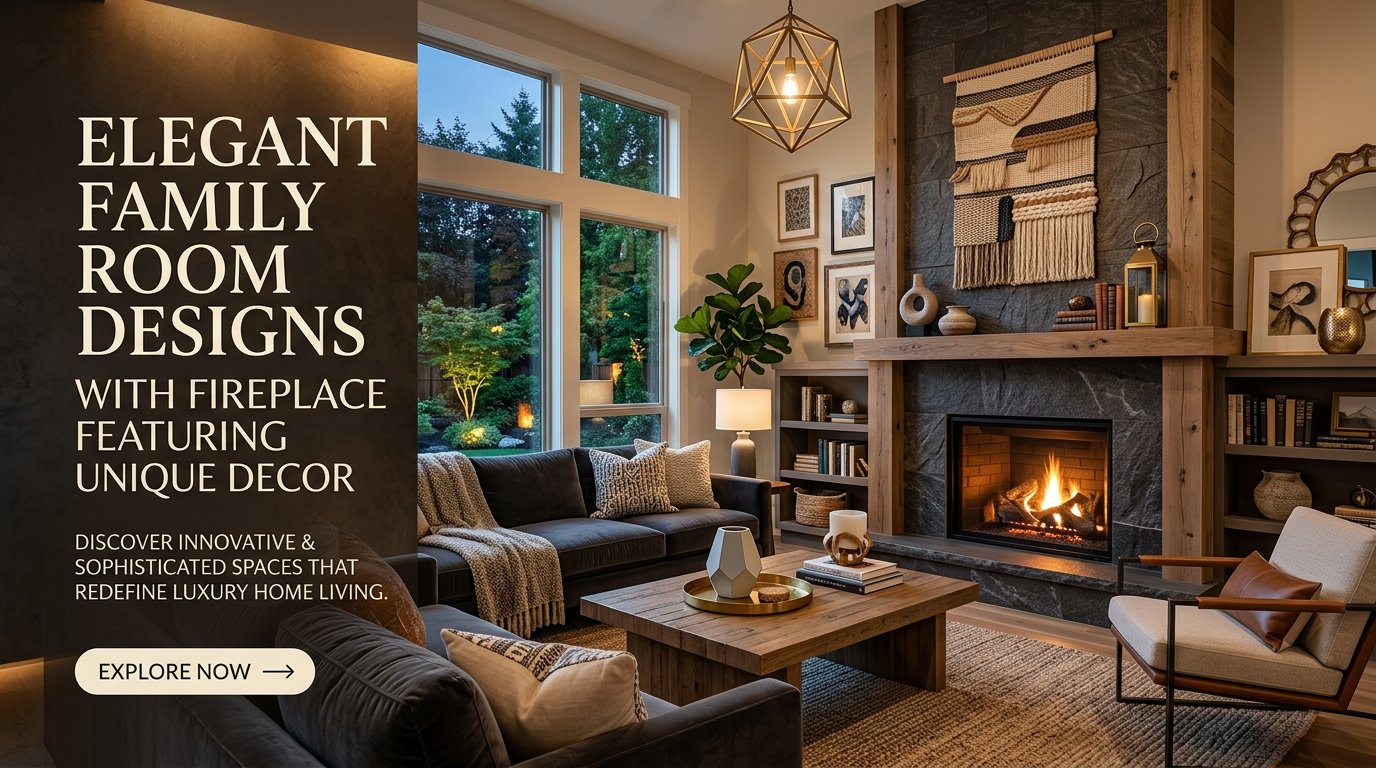 Family Room Designs with Fireplace | Indoor Habbit