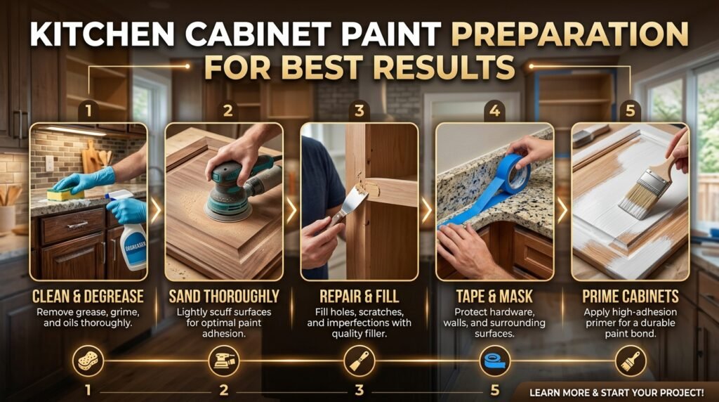 How to Paint Kitchen Cabinets