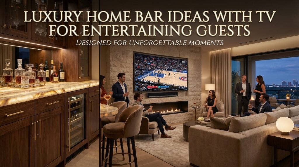 Home Bar Ideas with TV