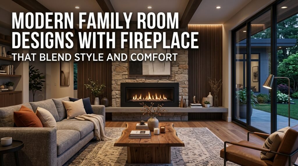 Family Room Designs with Fireplace
